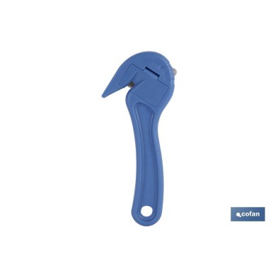 Cúter especial para flejes | La cuchilla oculta proporciona mayor seguridad | Diseño de pico de loro