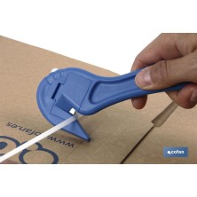 Cúter especial para flejes | La cuchilla oculta proporciona mayor seguridad | Diseño de pico de loro