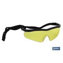 Gafas protectoras de seguridad ámbar | Resistente a arañazos | Mayor seguridad en bricolaje y soldadura, entre otros