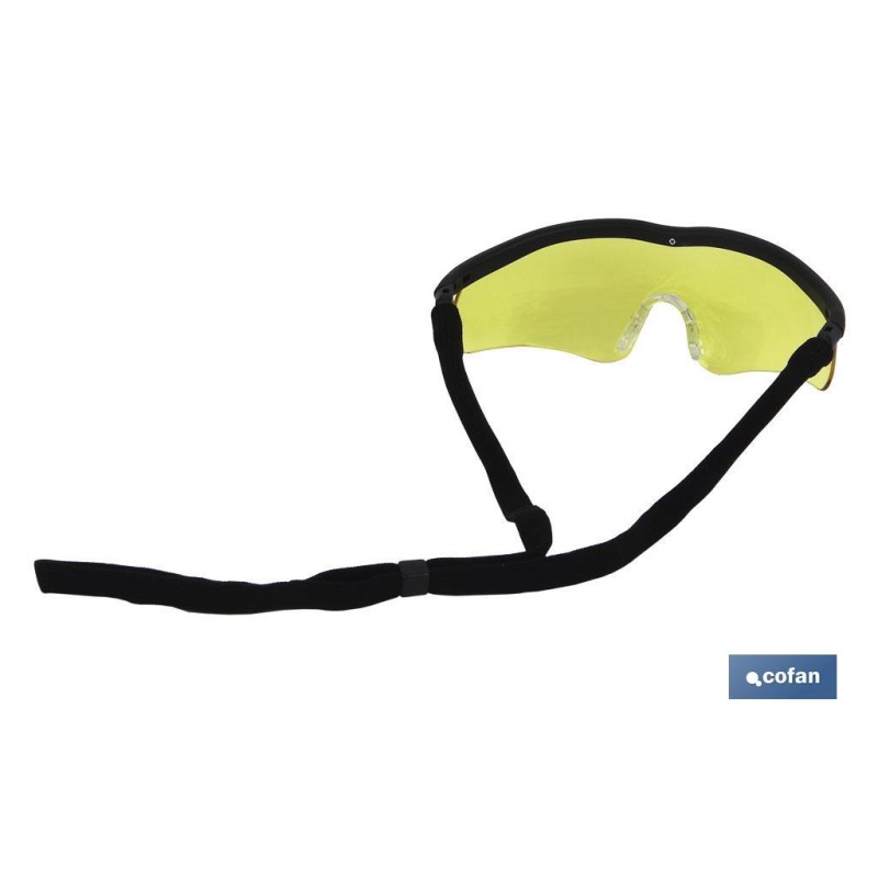 Gafas protectoras de seguridad ámbar | Resistente a arañazos | Mayor seguridad en bricolaje y soldadura, entre otros