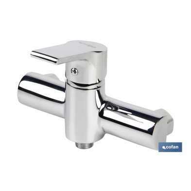 Grifo de Ducha Monomando | Modelo Ross | Fabricado en Latón | Medidas 13 x 18 x 3 cm