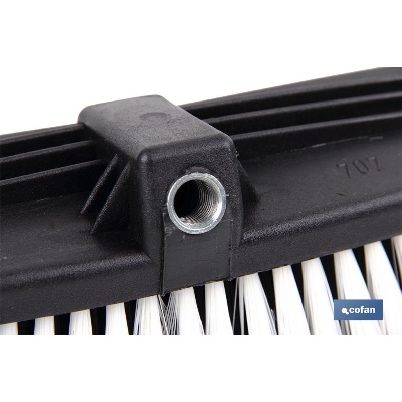 Cepillo para lavar coches profesional | Con canal de agua | Fabricado en PVC