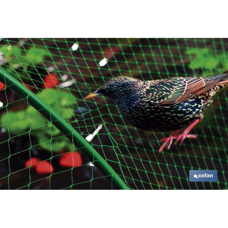 Malla Anti pájaros | Fabricado en Polietileno | Protege frutas, plantas, verduras o jardines | Tejida de polietileno