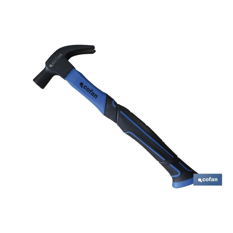 Martillo uña | Modelo Americano | Mango fabricado en fibra de vidrio | 2 tipos de peso y diámetro