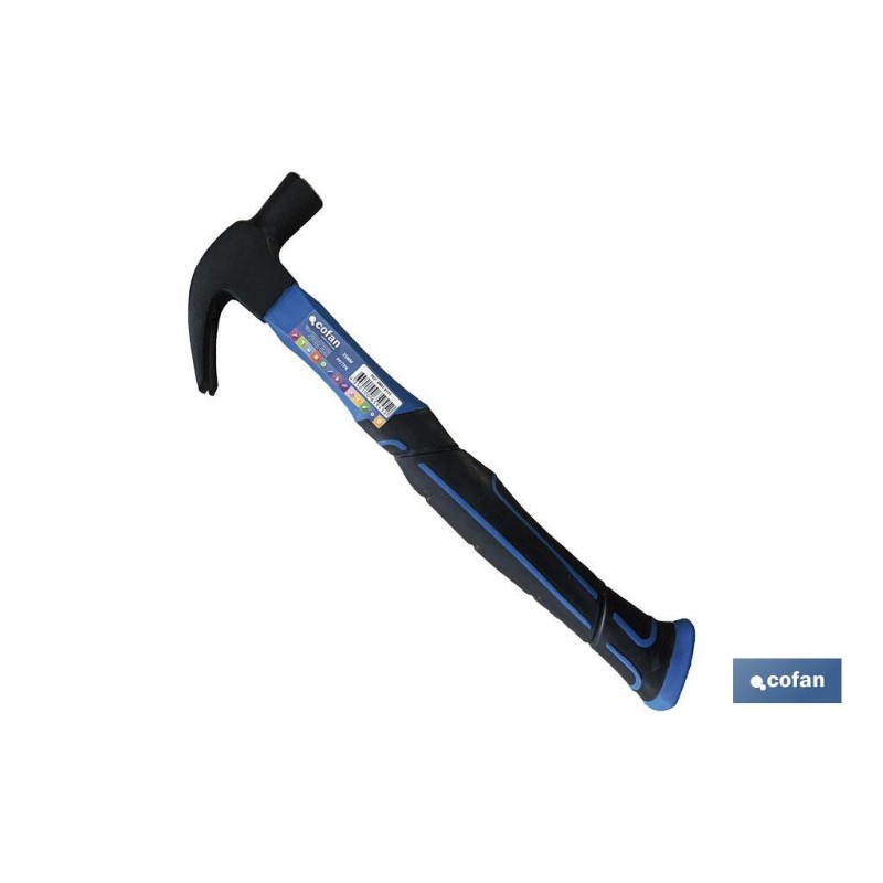 Martillo uña | Modelo Americano | Mango fabricado en fibra de vidrio | 2 tipos de peso y diámetro