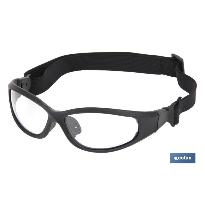 Gafas de seguridad acolchadas | Protección 4 en 1 | Lentes con recubrimiento duro