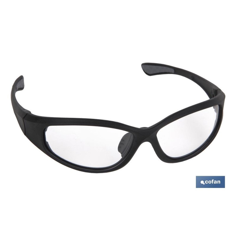 Gafas de seguridad acolchadas | Protección 4 en 1 | Lentes con recubrimiento duro