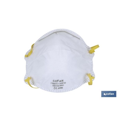 Mascarilla FFP1D | No Reutilizable | Eficiencia de Filtración superior al 90% | Pack de 20 o 3 Unidades
