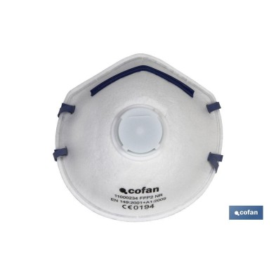 Mascarilla FFP2 NR | Con válvula Extra confort | Protección Auto filtrante | Pack de 10 Unidades