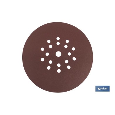 Disco Lija con Velcro de Óxido Aluminio Rojo