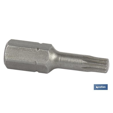 Punta XZN Extra dura de atornillar | Modelo 1/4 XZN | Longitud 25 mm