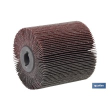 Cilindro Cepillo de Lámina con Tela Abrasiva