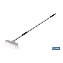 Barra de metal para cepillo lavacoches con enchufe rápido grande