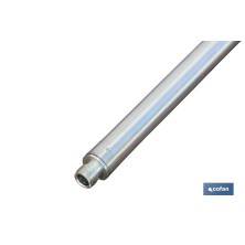 Barra de metal para cepillo lavacoches con enchufe rápido grande