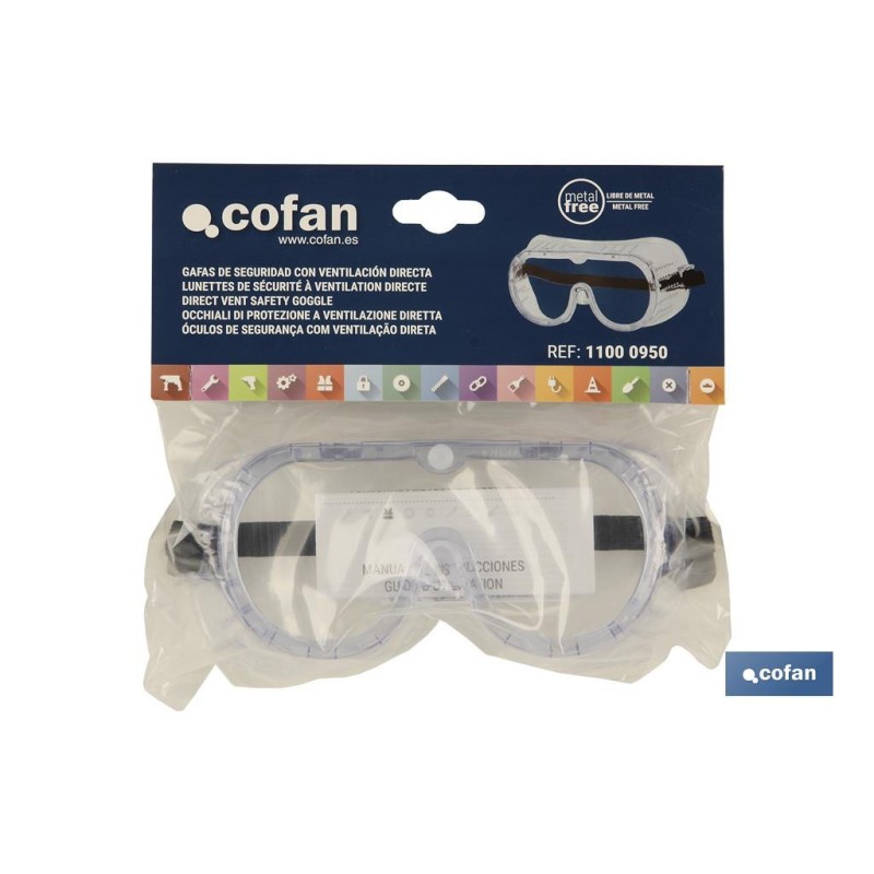 Gafa de Seguridad con Ventilación Directa