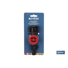 Conector con filtro de agua ajustable