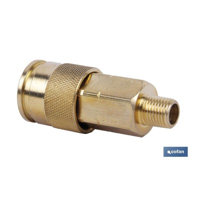 Enchufe rápido rosca macho 1/2 de Gran caudal