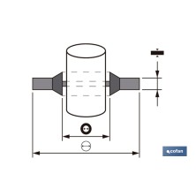 Arandela Metal Goma | Fabricada en Acero Zincado y NBR | Varias Medidas de Interior y Exterior