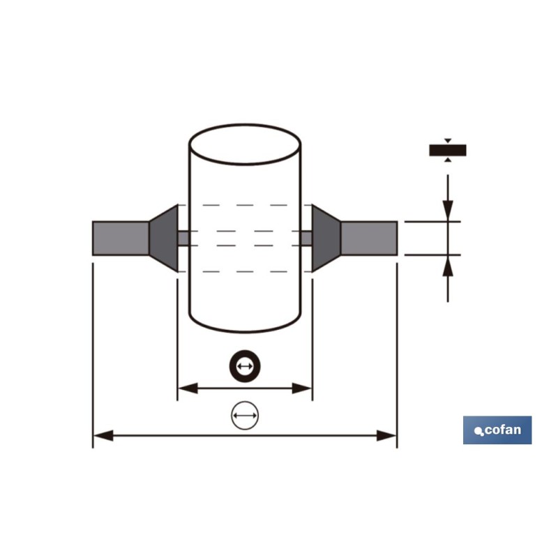 Arandela Metal Goma | Fabricada en Acero Zincado y NBR | Varias Medidas de Interior y Exterior