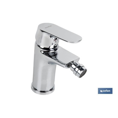 Grifo para Bidé Monomando | Medida 40 mm | Modelo Rift | Fabricado en Latón con Acabado Cromado y Mando en Aleación de Zinc