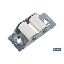 Pasacintas Metálico | Con dos rodillos de Nylon | Diferentes medidas