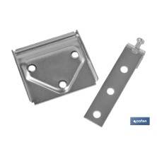 Set Colgador para Armario | Fabricado en Acero Zincado | Medida 53 mm