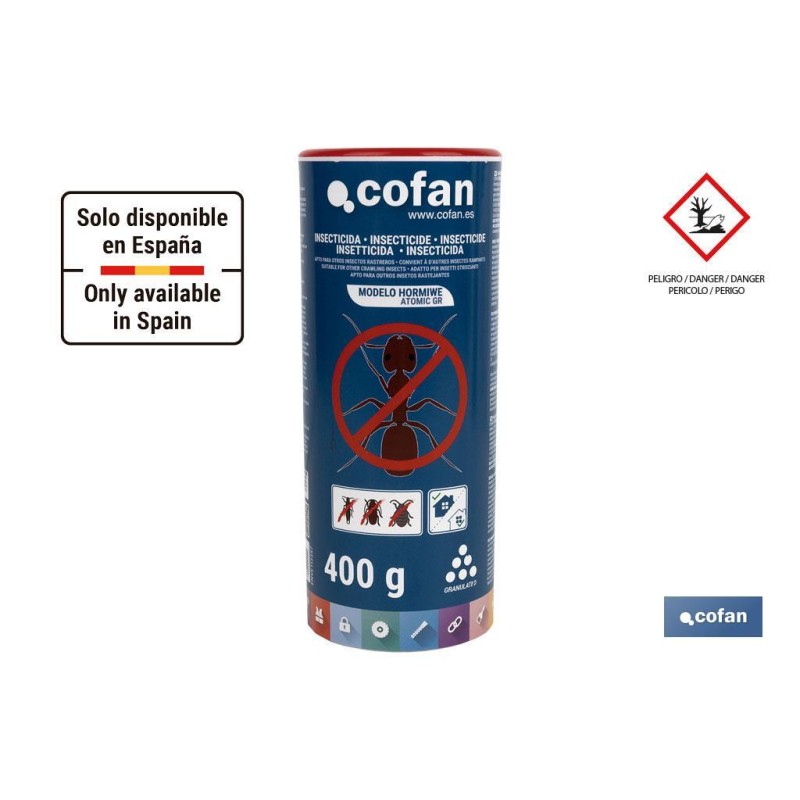Insecticida para Hormigas | Micro granulado | Bote de 400 g