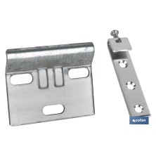 Set Colgador de Armarios | Acabado Zincado | Medida: 60 mm