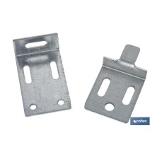 Set Colgador de Escuadra para Espejos | Medida: 30 mm | Acero Galvanizado