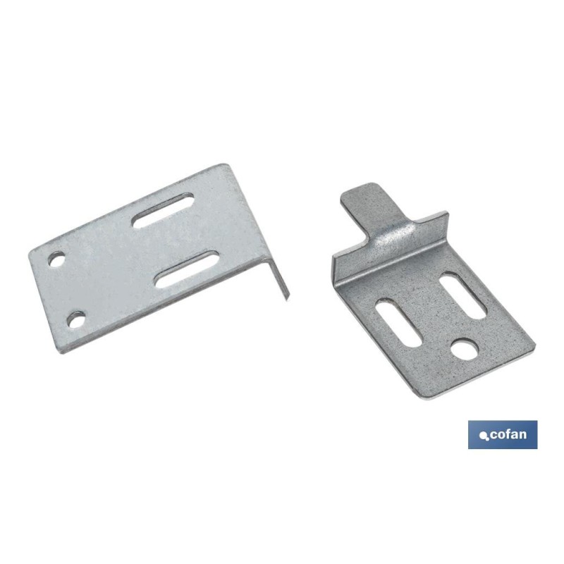 Set Colgador de Escuadra para Espejos | Medida: 30 mm | Acero Galvanizado