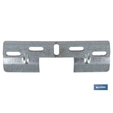 Placa Doble para Colgar y Fijar en Mobiliario | Medidas: 130 mm y Hueco: 42 mm