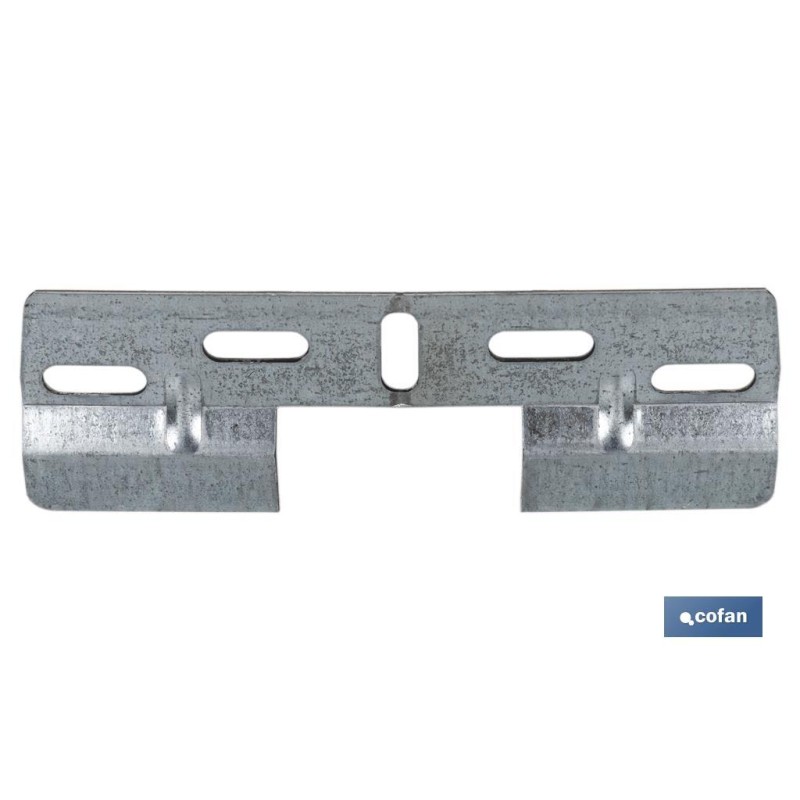 Placa Doble para Colgar y Fijar en Mobiliario | Medidas: 130 mm y Hueco: 42 mm