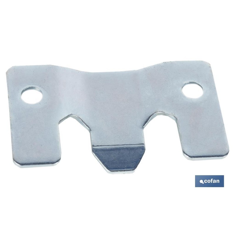 Chapa de Anclaje Zincada | Medida: 60 x 35 mm | Para unir con fuerza