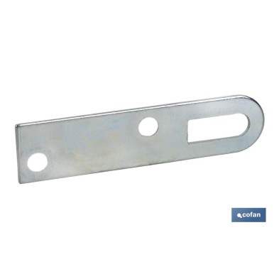 Chapa Colgador para Sujeción | Medida: 17 x 70 mm | Acero Galvanizado