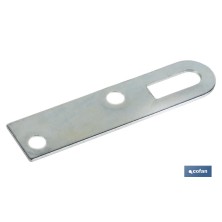 Chapa Colgador para Sujeción | Medida: 17 x 70 mm | Acero Galvanizado
