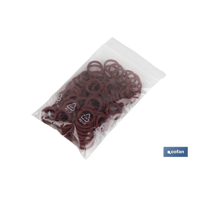 Arandela de Fibra Roja | Diferentes Medidas | Aislante y de sellado