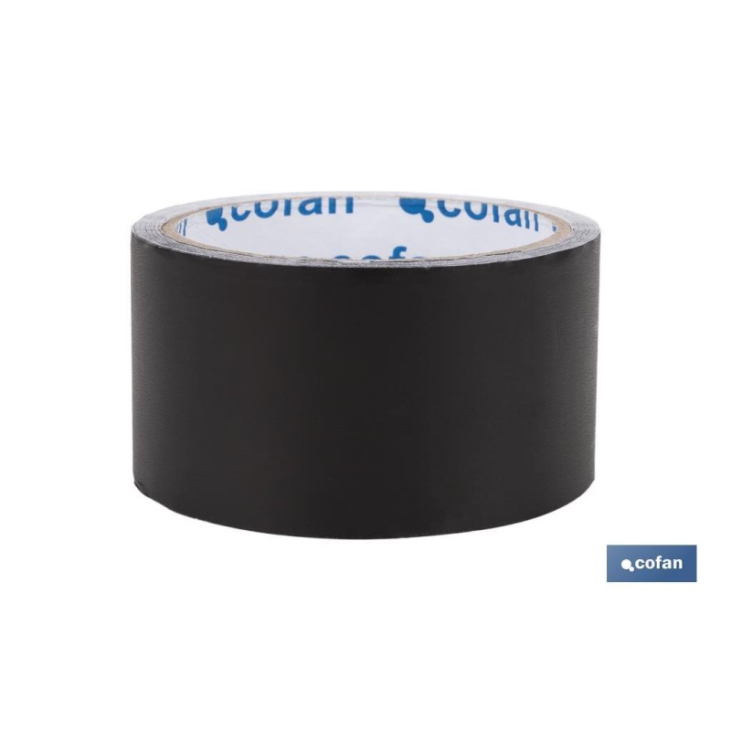 Cinta Adhesiva de Aluminio 30 Micras| Color Negro | Medida: 50 mm x 10 m