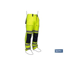 Pantalón de Alta Visibilidad | Tallas desde la S hasta la XXXL | Color Amarillo y Azul Marino