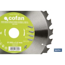 Hoja de sierra ingletadora | Disco de corte para madera y metal | Diferentes dientes: 24, 28 y 32 | Varias medidas