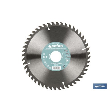 Hoja de sierra ingletadora | Disco de corte con insertos para madera | Inserto de metal duro | Diferentes dientes y varias medid