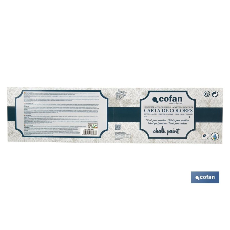 Carta de 10 Colores para Pintura a la Tiza | Muestrario de Chalk Paint