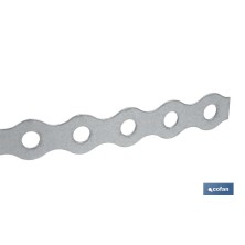 Rollo de Cinta Perforada de Acero Galvanizado | Medidas: 17 mm x 0,8 mm x 10 m