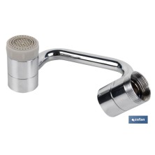 Aireador de grifo con extensión giratoria universal