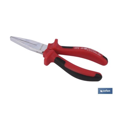 Alicates de punta plana | Alicates aislados para mayor seguridad | Medidas de los alicates: 160 mm