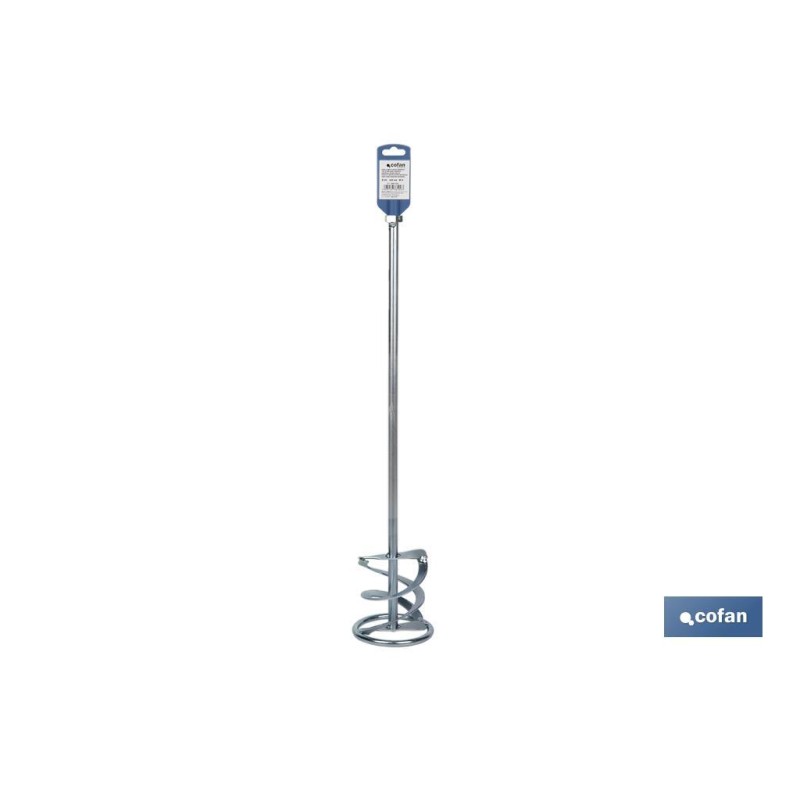 Varilla mezcladora | Accesorio mezclador M14 | Adecuada para mezclar pintura, barniz o masilla | Longitud: 600 mm | Disponible e