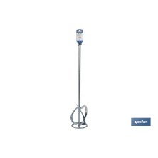 Varilla mezcladora mortero | Accesorio mezclador M14 | Adecuada para mezclar mortero o cemento | Longitud: 600 mm | Disponible e