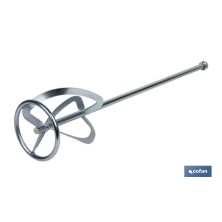 Varilla mezcladora mortero | Accesorio mezclador M14 | Adecuada para mezclar mortero o cemento | Longitud: 600 mm | Disponible e