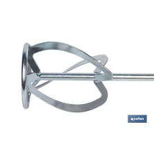 Varilla mezcladora mortero | Accesorio mezclador M14 | Adecuada para mezclar mortero o cemento | Longitud: 600 mm | Disponible e