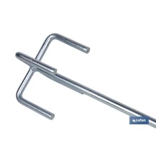 Varilla mezcladora epoxi | Accesorio mezclador M14 | Adecuada para mezclar epoxi | Medidas: Ø120 x 600 mm