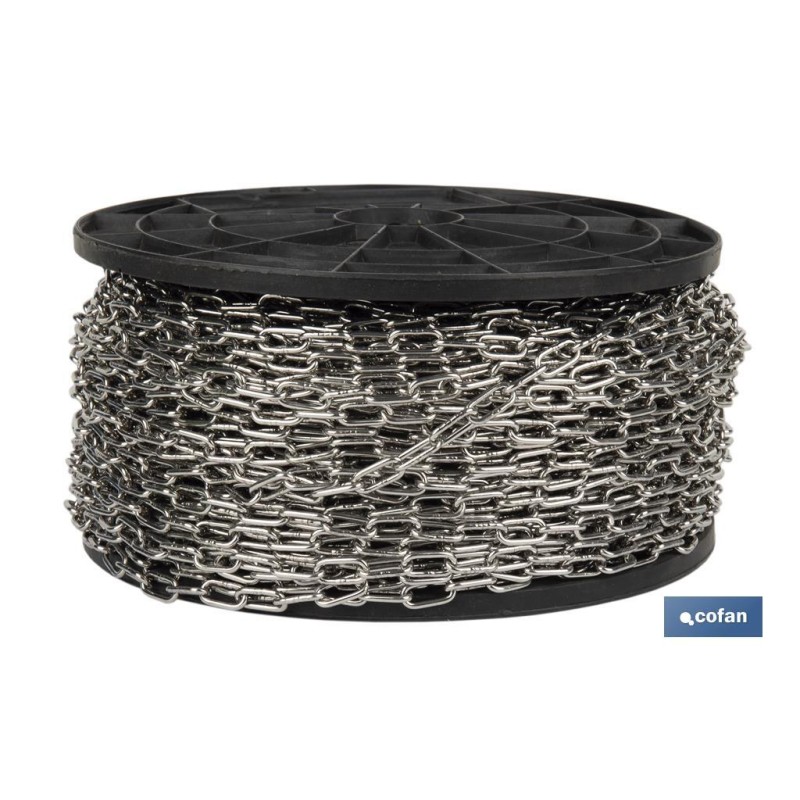 Cadena calibrada de acero inoxidable A4 para Anclas y Boyas | Diferentes tamaños de diámetro y precio por metro